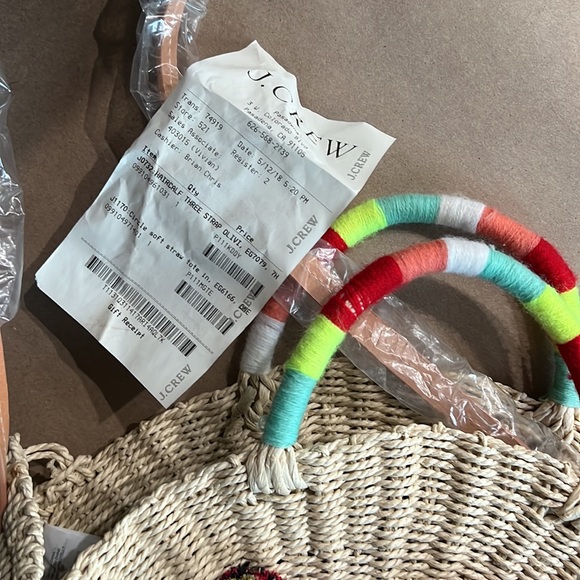 J.Crew NWT straw Purse - Picture 10 of 12